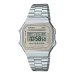 به دنبال یک ساعت مچی با طراحی نوستالژیک و امکانات کاربردی هستید؟ ساعت مچی دیجیتال کاسیو CASIO A168WA-8AYDF یک انتخاب عالی برای شماست. این ساعت با الهام از طراحی‌های دهه 80 میلادی، ترکیبی از سبک کلاسیک و مدرن را به شما ارائه می‌دهد. ویژگی‌های کلیدی: طراحی نوستالژیک و جذاب: ساعت A168WA-8AYDF با طراحی دیجیتال و بدنه نقره‌ای رنگ، یادآور ساعت‌های محبوب دهه 80 است. کرنومتر: این ساعت دارای کرنومتر با دقت 1/100 ثانیه است که برای اندازه‌گیری زمان در فعالیت‌های ورزشی و روزمره کاربرد دارد. آلارم: با استفاده از آلارم این ساعت می‌توانید برای زمان‌های خاصی یادآوری تنظیم کنید. نور پس زمینه: این ساعت دارای نور پس زمینه LED است که به شما امکان می‌دهد در محیط‌های کم نور به راحتی زمان را مشاهده کنید. مقاومت در برابر آب: این ساعت در برابر پاشش آب مقاوم است و برای استفاده روزمره مناسب است. (توجه: مناسب برای شنا نیست) بند استیل ضد زنگ: بند استیل این ساعت علاوه بر زیبایی، دوام و طول عمر بالایی را نیز تضمین می‌کند. تقویم خودکار: این ساعت دارای تقویم خودکار است که تاریخ را به صورت دقیق نمایش می‌دهد. عمر باتری طولانی: باتری این ساعت تا 7 سال عمر می‌کند و نیاز به تعویض مداوم ندارد. قیمت مناسب: ساعت مچی دیجیتال کاسیو A168WA-8AYDF با توجه به ویژگی‌ها و کیفیت ساخت، قیمتی بسیار مناسب دارد. چرا ساعت مچی یونیسکس کاسیو A168WA-8AYDF را انتخاب کنیم؟ این ساعت یک انتخاب عالی برای افرادی است که به دنبال یک ساعت با طراحی خاص، امکانات کاربردی و قیمت مناسب هستند. ساعت A168WA-8AYDF با طراحی نوستالژیک و ویژگی‌های مدرن، می‌تواند به عنوان یک اکسسوری جذاب برای هر استایلی مورد استفاده قرار گیرد.
