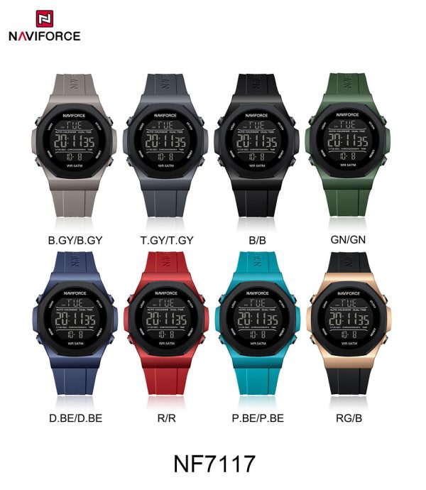 ساعت مچی دیجیتال مردانه نیوی فورس NAVIFORCE NF7117