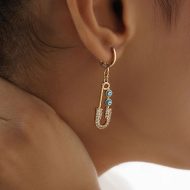 گوشواره سنجاقی چشم نظر ژوپینگ XP25173