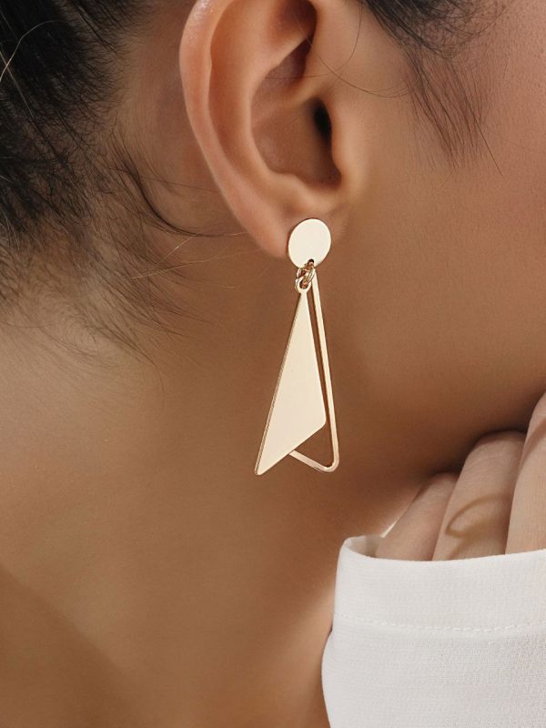گوشواره آویز مثلثی ژوپینگ XP25338