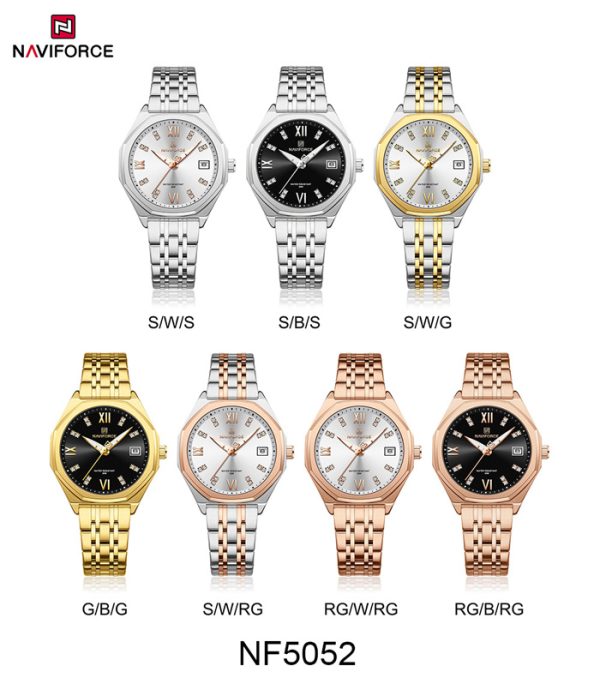 ساعت مچی زنانه نیوی فورس NAVIFORCE NF5052