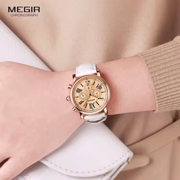 ساعت مچی زنانه مگیر MEGIR ML2058LREWE-0N0