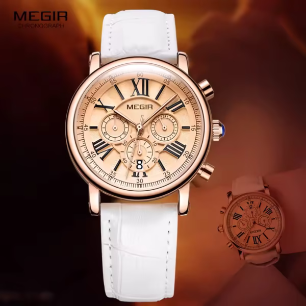 ساعت مچی زنانه مگیر MEGIR ML2058LREWE-0N0