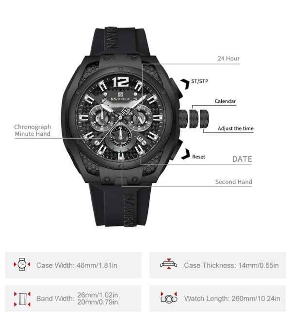 ساعت مچی مردانه نیوی فورس NAVIFORCE NF8063