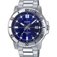 ساعت مچی مردانه کاسیو CASIO MTP-VD01D-2EVUDF, خرید ساعت کاسیو, ساعت کلاسیک مردانه, ساعت استیل مردانه, ساعت رسمی کاسیو, ساعت صفحه آبی کاسیو, Casio MTP-VD01D-2EVUDF