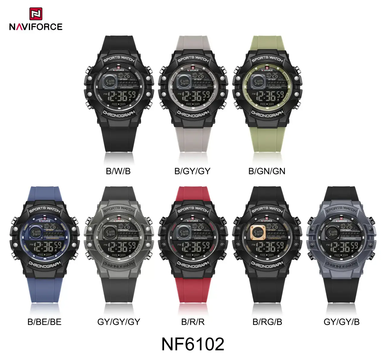 ساعت مچی دیجیتال مردانه نیوی فورس NAVIFORCE NF6102 1