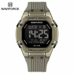 ساعت مچی دیجیتال مردانه نیوی فورس NAVIFORCE NF7113 طوسی روشن