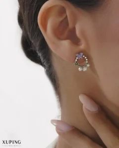 گوشواره پروانه و مروارید ژوپینگ XP25331