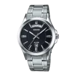 ساعت مچی مردانه کاسیو CASIO MTP‑1381D‑1AVDF؛ سادگی شیک در کنار کارایی حرفه‌ای اگر به دنبال یک ساعت مردانه شیک، باکیفیت و در عین حال کاربردی هستید، ساعت مچی مردانه کاسیو CASIO MTP‑1381D‑1AVDF یکی از گزینه‌های بسیار جذاب در میان ساعت‌های کلاسیک برند کاسیو محسوب می‌شود. این مدل با طراحی ساده اما بسیار شیک، قابلیت‌های کاربردی و کیفیت ساخت بالا، توانسته جایگاه ویژه‌ای در میان طرفداران ساعت‌های کلاسیک پیدا کند. برند Casio یکی از شناخته‌شده‌ترین برندهای ساعت در جهان است که به دلیل کیفیت بالا، دوام زیاد و طراحی‌های کاربردی شهرت دارد. ساعت مچی مردانه کاسیو CASIO MTP‑1381D‑1AVDF نیز با الهام از طراحی کلاسیک و استفاده از متریال باکیفیت، انتخابی مناسب برای آقایانی است که به دنبال ساعتی شیک برای استفاده روزمره و رسمی هستند. در فروشگاه اینترنتی آنیدشاپ که بسیاری از کاربران آن را با نام انیدشاپ نیز جستجو می‌کنند، ساعت مچی مردانه کاسیو CASIO MTP‑1381D‑1AVDF یکی از مدل‌های محبوب در میان ساعت‌های مردانه کاسیو به شمار می‌رود. طراحی کلاسیک و همیشه جذاب یکی از ویژگی‌هایی که باعث محبوبیت ساعت مچی مردانه کاسیو CASIO MTP‑1381D‑1AVDF شده، طراحی کلاسیک و مینیمال آن است. این ساعت به گونه‌ای طراحی شده که هیچ‌گاه از مد نمی‌افتد و می‌تواند سال‌ها به عنوان یک اکسسوری شیک در استایل شما باقی بماند. قاب این ساعت با پوشش Ion Plated ساخته شده که علاوه بر زیبایی، مقاومت خوبی نیز در برابر خط و خش دارد. صفحه ساعت نیز طراحی ساده و خوانایی دارد که باعث می‌شود کاربر بتواند زمان را به راحتی مشاهده کند. در طراحی ساعت مچی مردانه کاسیو CASIO MTP‑1381D‑1AVDF از ترکیب عقربه‌های ظریف و نشانگرهای دقیق استفاده شده تا جلوه‌ای کلاسیک و حرفه‌ای ایجاد شود. همین طراحی باعث شده این ساعت هم برای محیط‌های رسمی و هم برای استفاده روزمره گزینه‌ای عالی باشد. نمایش روز و تاریخ؛ کاربردی و مفید یکی از قابلیت‌های مهم ساعت مچی مردانه کاسیو CASIO MTP‑1381D‑1AVDF وجود نمایشگر Day & Date است. این ویژگی به شما امکان می‌دهد علاوه بر مشاهده ساعت، روز هفته و تاریخ ماه را نیز به راحتی مشاهده کنید. نمایشگر روز هفته در این مدل به صورت Wide Display طراحی شده که خوانایی بسیار خوبی دارد. این قابلیت برای افرادی که برنامه‌های روزانه یا کاری زیادی دارند بسیار کاربردی است. به همین دلیل بسیاری از کاربران هنگام خرید ساعت، ساعت مچی مردانه کاسیو CASIO MTP‑1381D‑1AVDF را به دلیل داشتن این قابلیت کاربردی انتخاب می‌کنند. بند استیل ضدزنگ با طراحی مقاوم در ساعت مچی مردانه کاسیو CASIO MTP‑1381D‑1AVDF از بند Stainless Steel یا استیل ضدزنگ استفاده شده است. این بند علاوه بر دوام بالا، ظاهری بسیار شیک و حرفه‌ای دارد. قفل بند نیز از نوع Triple‑fold Clasp است که امنیت بالایی دارد و استفاده از آن بسیار آسان است. این نوع قفل باعث می‌شود ساعت به خوبی روی مچ دست قرار بگیرد و در طول روز ثابت بماند. ترکیب بند استیل با طراحی کلاسیک قاب باعث شده ساعت مچی مردانه کاسیو CASIO MTP‑1381D‑1AVDF ظاهری بسیار شیک و مردانه داشته باشد. ابعاد استاندارد و وزن مناسب یکی از ویژگی‌های مهم در انتخاب ساعت، اندازه و وزن آن است. ساعت مچی مردانه کاسیو CASIO MTP‑1381D‑1AVDF با ابعاد 46.6 × 39.9 × 8.9 میلی‌متر طراحی شده که اندازه‌ای بسیار استاندارد برای ساعت‌های مردانه محسوب می‌شود. این اندازه باعث می‌شود ساعت روی مچ دست جلوه‌ای زیبا داشته باشد بدون اینکه بیش از حد بزرگ یا کوچک به نظر برسد. وزن 104 گرم این مدل نیز باعث شده ساعت مچی مردانه کاسیو CASIO MTP‑1381D‑1AVDF حس استحکام و کیفیت بالایی را به کاربر منتقل کند. شیشه مینرال مقاوم برای محافظت از صفحه ساعت، در ساعت مچی مردانه کاسیو CASIO MTP‑1381D‑1AVDF از شیشه Mineral Glass استفاده شده است. این نوع شیشه مقاومت خوبی در برابر خط و خش‌های روزمره دارد و باعث می‌شود صفحه ساعت برای مدت طولانی شفاف باقی بماند. به همین دلیل اگر از ساعت مچی مردانه کاسیو CASIO MTP‑1381D‑1AVDF به عنوان ساعت روزانه استفاده کنید، صفحه آن همچنان ظاهر زیبای خود را حفظ خواهد کرد. مقاومت در برابر آب تا 50 متر یکی از ویژگی‌های مهم ساعت مچی مردانه کاسیو CASIO MTP‑1381D‑1AVDF مقاومت در برابر آب تا 50 متر (5 Bar) است. این ویژگی باعث می‌شود ساعت در برابر پاشش آب، شستن دست‌ها یا باران مقاومت داشته باشد. در نتیجه می‌توانید در فعالیت‌های روزمره با خیال راحت از ساعت مچی مردانه کاسیو CASIO MTP‑1381D‑1AVDF استفاده کنید. دقت بالا در نمایش زمان کاسیو همیشه به دقت بالا در ساعت‌های خود معروف بوده است. ساعت مچی مردانه کاسیو CASIO MTP‑1381D‑1AVDF نیز از موتور Quartz دقیق بهره می‌برد. دقت این ساعت حدود ±20 ثانیه در ماه است که برای یک ساعت آنالوگ عملکردی بسیار قابل اعتماد محسوب می‌شود. این مدل دارای سه عقربه (ساعت، دقیقه و ثانیه) است که زمان را با دقت بالا نمایش می‌دهند. باتری قدرتمند با عمر طولانی در ساعت مچی مردانه کاسیو CASIO MTP‑1381D‑1AVDF از باتری SR920SW استفاده شده است که طبق اعلام شرکت کاسیو حدود 3 سال عمر دارد. این ویژگی باعث می‌شود بدون نگرانی از تعویض مکرر باتری، بتوانید برای مدت طولانی از ساعت مچی مردانه کاسیو CASIO MTP‑1381D‑1AVDF استفاده کنید. چرا خرید از آنیدشاپ؟ اگر قصد خرید ساعت مچی مردانه کاسیو CASIO MTP‑1381D‑1AVDF را دارید، فروشگاه اینترنتی آنیدشاپ یکی از بهترین گزینه‌ها برای خرید مطمئن است. در آنیدشاپ تلاش می‌کنیم انواع ساعت‌های اصل کاسیو را با ضمانت اصالت و بهترین قیمت ارائه دهیم. بسیاری از کاربران نیز هنگام جستجو در اینترنت نام انیدشاپ را وارد می‌کنند که همان فروشگاه آنیدشاپ است. جمع‌بندی اگر به دنبال یک ساعت مردانه شیک، باکیفیت و کاربردی هستید، ساعت مچی مردانه کاسیو CASIO MTP‑1381D‑1AVDF می‌تواند انتخابی بسیار مناسب باشد. طراحی کلاسیک، بند استیل مقاوم، نمایش روز و تاریخ، مقاومت در برابر آب تا 50 متر، شیشه مینرال و دقت بالای موتور کوارتز از ویژگی‌هایی هستند که این ساعت را به گزینه‌ای محبوب در میان آقایان تبدیل کرده‌اند. با خرید ساعت مچی مردانه کاسیو CASIO MTP‑1381D‑1AVDF از آنیدشاپ می‌توانید یک ساعت باکیفیت و ماندگار داشته باشید که سال‌ها در استایل روزانه شما بدرخشد.