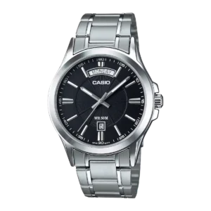 ساعت مچی مردانه کاسیو CASIO MTP‑1381D‑1AVDF؛ سادگی شیک در کنار کارایی حرفه‌ای اگر به دنبال یک ساعت مردانه شیک، باکیفیت و در عین حال کاربردی هستید، ساعت مچی مردانه کاسیو CASIO MTP‑1381D‑1AVDF یکی از گزینه‌های بسیار جذاب در میان ساعت‌های کلاسیک برند کاسیو محسوب می‌شود. این مدل با طراحی ساده اما بسیار شیک، قابلیت‌های کاربردی و کیفیت ساخت بالا، توانسته جایگاه ویژه‌ای در میان طرفداران ساعت‌های کلاسیک پیدا کند. برند Casio یکی از شناخته‌شده‌ترین برندهای ساعت در جهان است که به دلیل کیفیت بالا، دوام زیاد و طراحی‌های کاربردی شهرت دارد. ساعت مچی مردانه کاسیو CASIO MTP‑1381D‑1AVDF نیز با الهام از طراحی کلاسیک و استفاده از متریال باکیفیت، انتخابی مناسب برای آقایانی است که به دنبال ساعتی شیک برای استفاده روزمره و رسمی هستند. در فروشگاه اینترنتی آنیدشاپ که بسیاری از کاربران آن را با نام انیدشاپ نیز جستجو می‌کنند، ساعت مچی مردانه کاسیو CASIO MTP‑1381D‑1AVDF یکی از مدل‌های محبوب در میان ساعت‌های مردانه کاسیو به شمار می‌رود. طراحی کلاسیک و همیشه جذاب یکی از ویژگی‌هایی که باعث محبوبیت ساعت مچی مردانه کاسیو CASIO MTP‑1381D‑1AVDF شده، طراحی کلاسیک و مینیمال آن است. این ساعت به گونه‌ای طراحی شده که هیچ‌گاه از مد نمی‌افتد و می‌تواند سال‌ها به عنوان یک اکسسوری شیک در استایل شما باقی بماند. قاب این ساعت با پوشش Ion Plated ساخته شده که علاوه بر زیبایی، مقاومت خوبی نیز در برابر خط و خش دارد. صفحه ساعت نیز طراحی ساده و خوانایی دارد که باعث می‌شود کاربر بتواند زمان را به راحتی مشاهده کند. در طراحی ساعت مچی مردانه کاسیو CASIO MTP‑1381D‑1AVDF از ترکیب عقربه‌های ظریف و نشانگرهای دقیق استفاده شده تا جلوه‌ای کلاسیک و حرفه‌ای ایجاد شود. همین طراحی باعث شده این ساعت هم برای محیط‌های رسمی و هم برای استفاده روزمره گزینه‌ای عالی باشد. نمایش روز و تاریخ؛ کاربردی و مفید یکی از قابلیت‌های مهم ساعت مچی مردانه کاسیو CASIO MTP‑1381D‑1AVDF وجود نمایشگر Day & Date است. این ویژگی به شما امکان می‌دهد علاوه بر مشاهده ساعت، روز هفته و تاریخ ماه را نیز به راحتی مشاهده کنید. نمایشگر روز هفته در این مدل به صورت Wide Display طراحی شده که خوانایی بسیار خوبی دارد. این قابلیت برای افرادی که برنامه‌های روزانه یا کاری زیادی دارند بسیار کاربردی است. به همین دلیل بسیاری از کاربران هنگام خرید ساعت، ساعت مچی مردانه کاسیو CASIO MTP‑1381D‑1AVDF را به دلیل داشتن این قابلیت کاربردی انتخاب می‌کنند. بند استیل ضدزنگ با طراحی مقاوم در ساعت مچی مردانه کاسیو CASIO MTP‑1381D‑1AVDF از بند Stainless Steel یا استیل ضدزنگ استفاده شده است. این بند علاوه بر دوام بالا، ظاهری بسیار شیک و حرفه‌ای دارد. قفل بند نیز از نوع Triple‑fold Clasp است که امنیت بالایی دارد و استفاده از آن بسیار آسان است. این نوع قفل باعث می‌شود ساعت به خوبی روی مچ دست قرار بگیرد و در طول روز ثابت بماند. ترکیب بند استیل با طراحی کلاسیک قاب باعث شده ساعت مچی مردانه کاسیو CASIO MTP‑1381D‑1AVDF ظاهری بسیار شیک و مردانه داشته باشد. ابعاد استاندارد و وزن مناسب یکی از ویژگی‌های مهم در انتخاب ساعت، اندازه و وزن آن است. ساعت مچی مردانه کاسیو CASIO MTP‑1381D‑1AVDF با ابعاد 46.6 × 39.9 × 8.9 میلی‌متر طراحی شده که اندازه‌ای بسیار استاندارد برای ساعت‌های مردانه محسوب می‌شود. این اندازه باعث می‌شود ساعت روی مچ دست جلوه‌ای زیبا داشته باشد بدون اینکه بیش از حد بزرگ یا کوچک به نظر برسد. وزن 104 گرم این مدل نیز باعث شده ساعت مچی مردانه کاسیو CASIO MTP‑1381D‑1AVDF حس استحکام و کیفیت بالایی را به کاربر منتقل کند. شیشه مینرال مقاوم برای محافظت از صفحه ساعت، در ساعت مچی مردانه کاسیو CASIO MTP‑1381D‑1AVDF از شیشه Mineral Glass استفاده شده است. این نوع شیشه مقاومت خوبی در برابر خط و خش‌های روزمره دارد و باعث می‌شود صفحه ساعت برای مدت طولانی شفاف باقی بماند. به همین دلیل اگر از ساعت مچی مردانه کاسیو CASIO MTP‑1381D‑1AVDF به عنوان ساعت روزانه استفاده کنید، صفحه آن همچنان ظاهر زیبای خود را حفظ خواهد کرد. مقاومت در برابر آب تا 50 متر یکی از ویژگی‌های مهم ساعت مچی مردانه کاسیو CASIO MTP‑1381D‑1AVDF مقاومت در برابر آب تا 50 متر (5 Bar) است. این ویژگی باعث می‌شود ساعت در برابر پاشش آب، شستن دست‌ها یا باران مقاومت داشته باشد. در نتیجه می‌توانید در فعالیت‌های روزمره با خیال راحت از ساعت مچی مردانه کاسیو CASIO MTP‑1381D‑1AVDF استفاده کنید. دقت بالا در نمایش زمان کاسیو همیشه به دقت بالا در ساعت‌های خود معروف بوده است. ساعت مچی مردانه کاسیو CASIO MTP‑1381D‑1AVDF نیز از موتور Quartz دقیق بهره می‌برد. دقت این ساعت حدود ±20 ثانیه در ماه است که برای یک ساعت آنالوگ عملکردی بسیار قابل اعتماد محسوب می‌شود. این مدل دارای سه عقربه (ساعت، دقیقه و ثانیه) است که زمان را با دقت بالا نمایش می‌دهند. باتری قدرتمند با عمر طولانی در ساعت مچی مردانه کاسیو CASIO MTP‑1381D‑1AVDF از باتری SR920SW استفاده شده است که طبق اعلام شرکت کاسیو حدود 3 سال عمر دارد. این ویژگی باعث می‌شود بدون نگرانی از تعویض مکرر باتری، بتوانید برای مدت طولانی از ساعت مچی مردانه کاسیو CASIO MTP‑1381D‑1AVDF استفاده کنید. چرا خرید از آنیدشاپ؟ اگر قصد خرید ساعت مچی مردانه کاسیو CASIO MTP‑1381D‑1AVDF را دارید، فروشگاه اینترنتی آنیدشاپ یکی از بهترین گزینه‌ها برای خرید مطمئن است. در آنیدشاپ تلاش می‌کنیم انواع ساعت‌های اصل کاسیو را با ضمانت اصالت و بهترین قیمت ارائه دهیم. بسیاری از کاربران نیز هنگام جستجو در اینترنت نام انیدشاپ را وارد می‌کنند که همان فروشگاه آنیدشاپ است. جمع‌بندی اگر به دنبال یک ساعت مردانه شیک، باکیفیت و کاربردی هستید، ساعت مچی مردانه کاسیو CASIO MTP‑1381D‑1AVDF می‌تواند انتخابی بسیار مناسب باشد. طراحی کلاسیک، بند استیل مقاوم، نمایش روز و تاریخ، مقاومت در برابر آب تا 50 متر، شیشه مینرال و دقت بالای موتور کوارتز از ویژگی‌هایی هستند که این ساعت را به گزینه‌ای محبوب در میان آقایان تبدیل کرده‌اند. با خرید ساعت مچی مردانه کاسیو CASIO MTP‑1381D‑1AVDF از آنیدشاپ می‌توانید یک ساعت باکیفیت و ماندگار داشته باشید که سال‌ها در استایل روزانه شما بدرخشد.